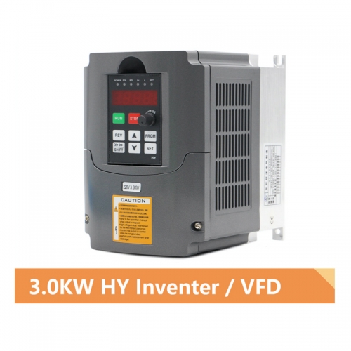 3.0KW HUANYANG 220v Inverter CNC Spindle motor speed control Variable Frequency Drive 0-400Hz 3P output 1HP or 3HP Input