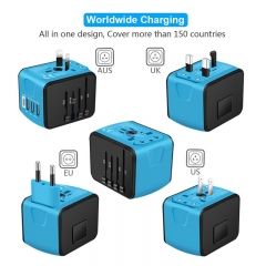 International Power Adapter with 3.4A 3 USB & 1 Type-C
