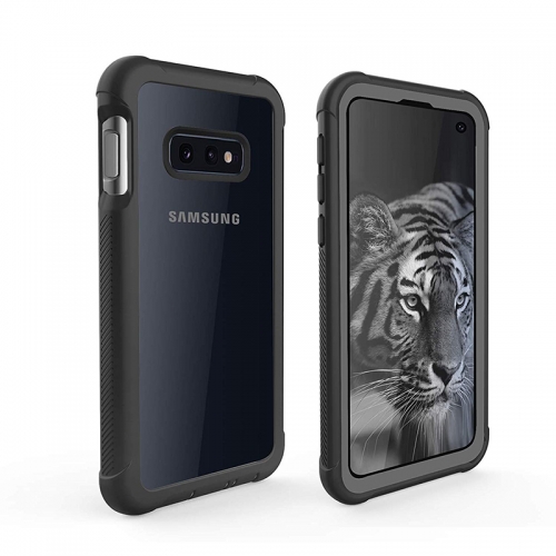Caso Samsung Galaxy S10E, cuerpo completo con Protector de pantalla incorporado Compatible con la carga inalámbrica robusta clara funda delgada para Samsung Galaxy S10E (5,8 pulgadas)