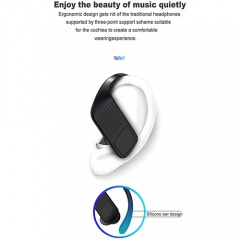 Wireless Headphones, Future Bluetooth Headphones 7H Playtime Deep Bass Stereo Sound,True Wireless Earphones Earbuds with Mic, Elegant Portable Charging Case