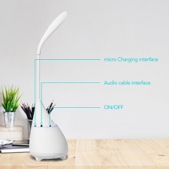 LED eye caring Lamp speaker