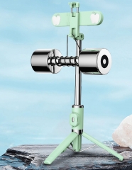 Bluetooth selfie stick with telescopic tripod