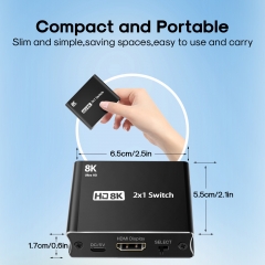HDMI ultra HD 8k HDMI 2.1 conmutador direccional de alta velocidad de 48gbps