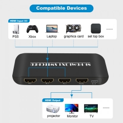 Cambiador HDMI de 8k 2 en 1 en la máquina de cambio HDMI