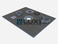 LUX Lightweight XPS Shower Tray Simple Quick To Install Waterproof Durable For Bathroom Use