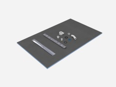 LUX Lightweight Waterproof Fiberglass Reinforced XPS Shower Tray For Hotel Apartment Bathroom Renovation