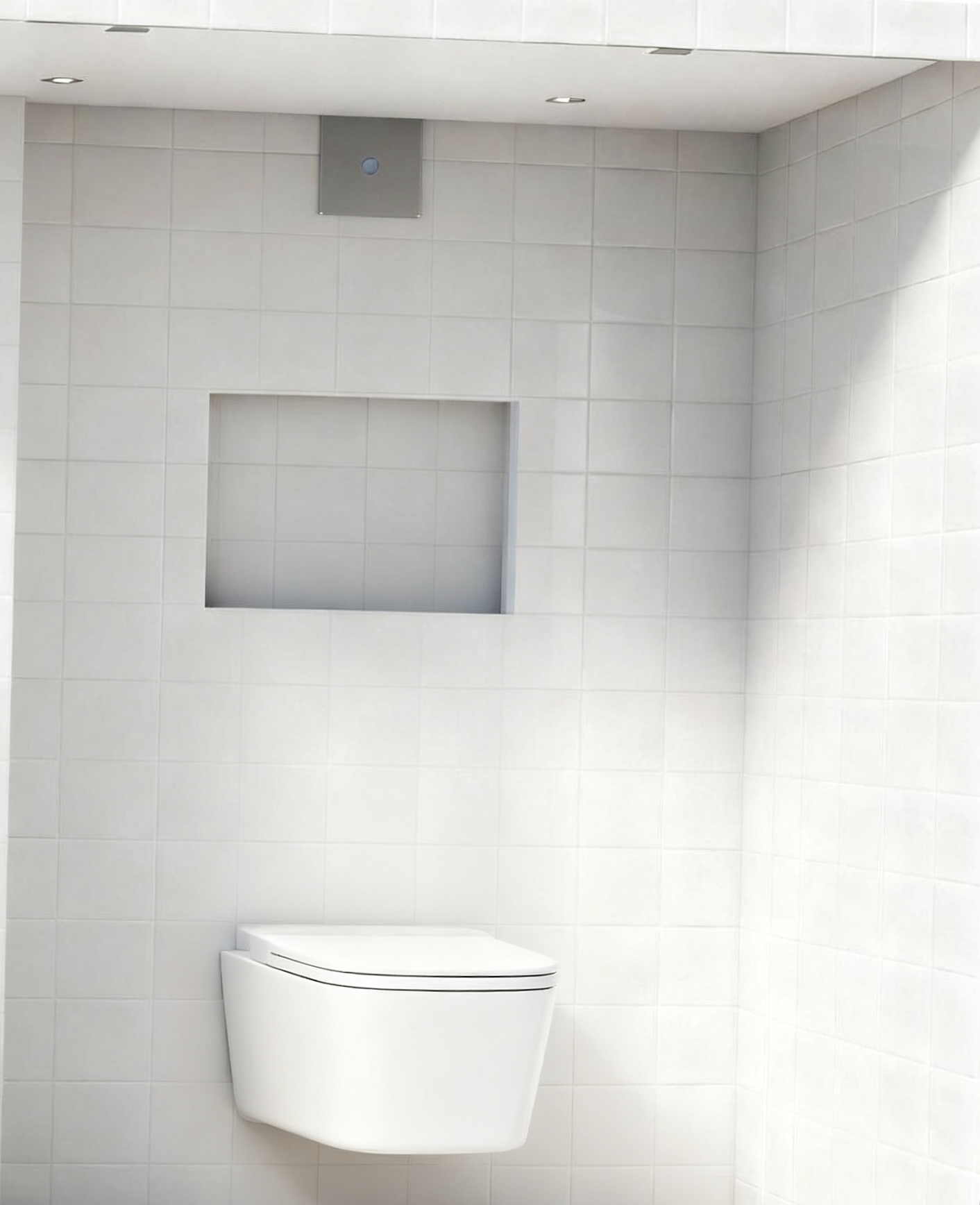 Hanging XPS Toilet Backer Board