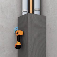 Fiberglass Mesh Reinforced XPS Pipe Boxing Board Waterproof Thermal Insulation for Concealing Water & Heating Pipes