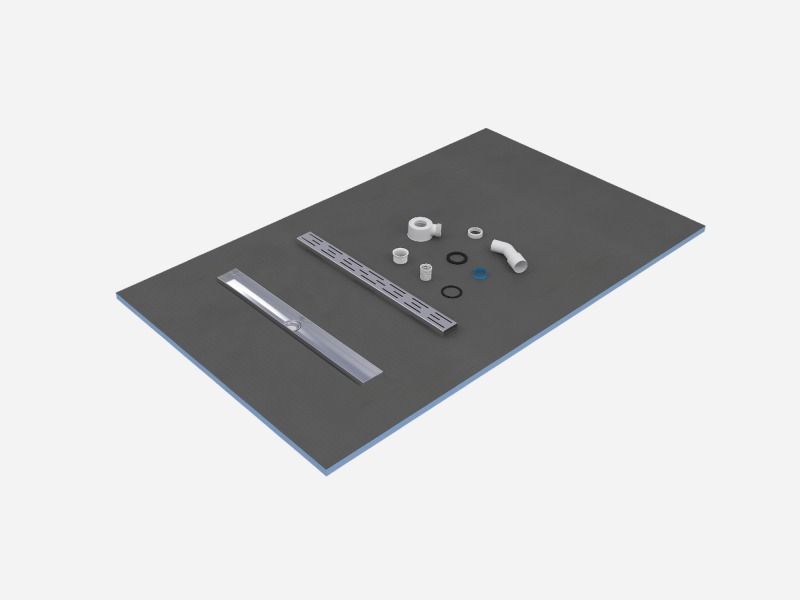 Lightweight XPS shower tray, simple and quick to install, waterproof and durable for bathroom use.