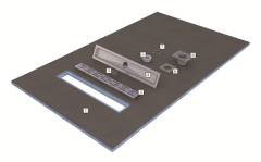 Lightweight XPS shower tray, simple and quick to install, waterproof and durable for bathroom use.