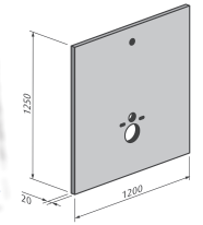 LUX High Density Waterproof Hanging XPS Toilet Backer Board Fiberglass Reinforced