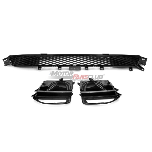 MotorFansClub Front Bumper Lower Radiator Grille Black Grill For Infiniti Q50 Sport 2014-2017