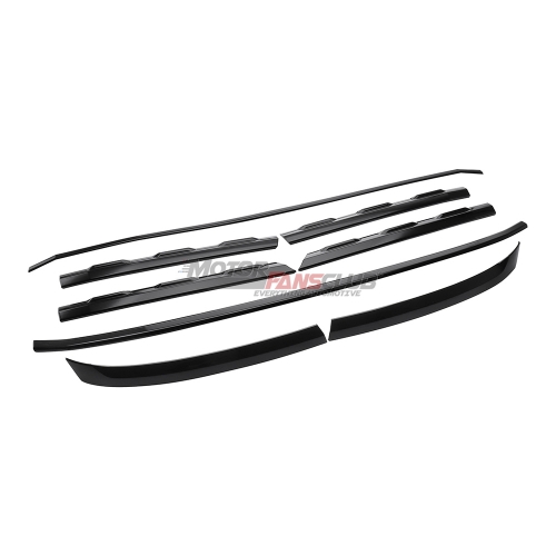 For Volkswagen Atlas 2018-2019 Glossy Black Front Center Grille Grill Cover Trim