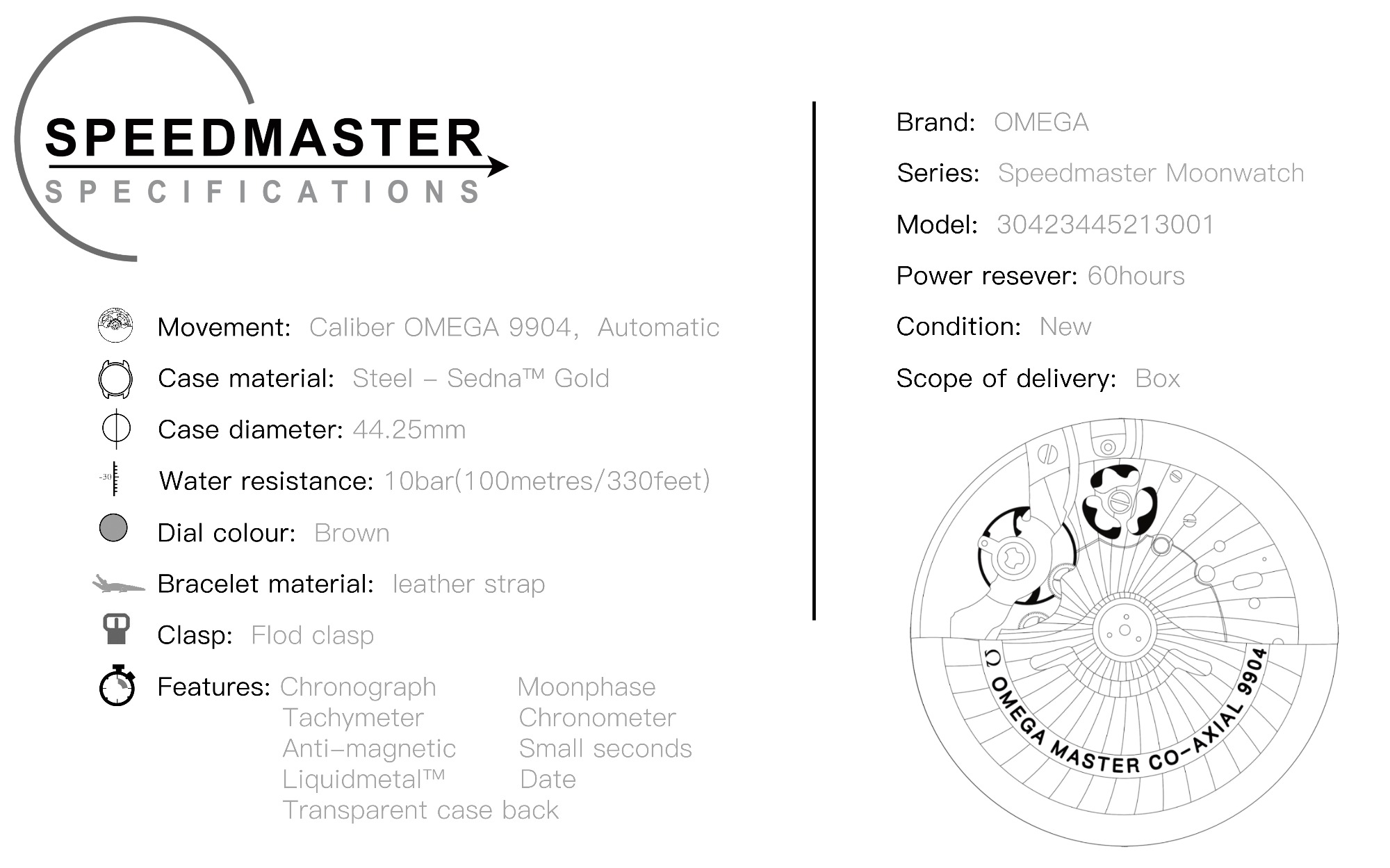 OMEGA Speedmaster Moonwatch 30423445213001