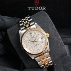 Tudor Prince Date 34mm Steel-Yellow Gold Silver Dial Automatic M74033-0006