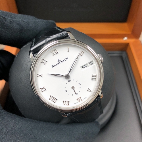 Blancpain Villeret 40mm Stainless Steel White Dial Automatic 6652