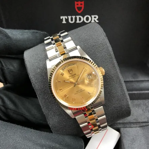 Tudor Prince Date 36mm Steel-Yellow Champagne Dial Automatic M76213-0021