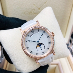 BREGUET Classique 30mm 18K Rose Gold White Mother of Pearl Automatic 9088BR/52/964/DD0D