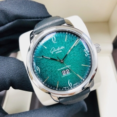 GLASHUTTE Vintage Sixties Chronograph 42毫米 不銹鋼 綠面 自動機械 2-39-47-04-02-04