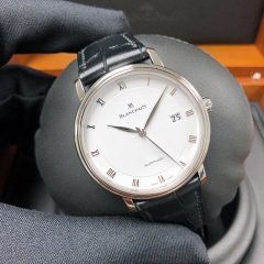 Blancpain Villeret 38mm Stainless Steel White Dial Automatic 6223-1127-55B