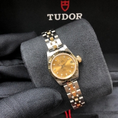 Tudor/帝舵 Princess Date 22mm 不銹鋼-黃金 香檳面 自動機械 M92513-0011