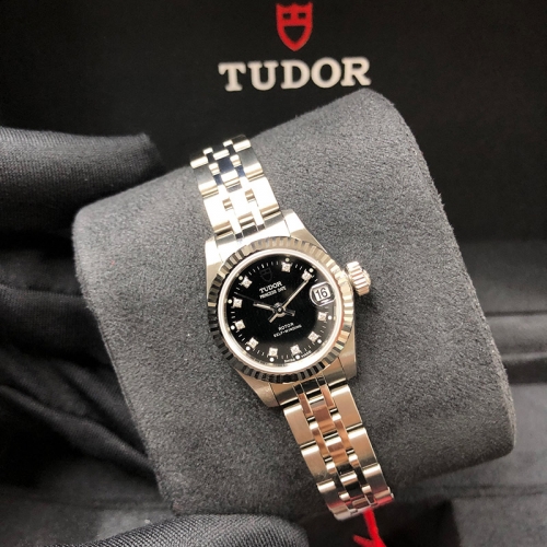 Tudor Princess Date 22mm Steel-White Gold Black Dial Automatic M92514-0006