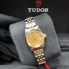 Tudor/帝舵 Princess Date 25mm 不銹鋼-黃金 香檳絲綢面 自動機械 M92413-0019