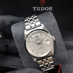 Tudor Prince Date Day M76200-0011 Stainless Steel Silver Mosaic Dial