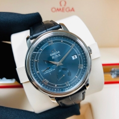 OMEGA 歐米茄 De Villeret Prestige 39.5毫米 不銹鋼 藍面 自動機械 424.13.40.21.03.002