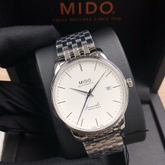 MIDO Baroncelli 39MM Stainless Steel White Dial Automatic M027.407.11.010.00