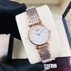 LONGINES La Grande Classique De 24MM Stainless Steel With Rose Gold PVD Coating Mother of Pearl Dial Quartz L4.209.1.97.7