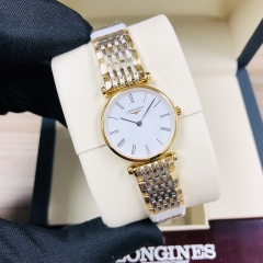 LONGINES La Grande Classique De 24MM Stainless Steel With Yellow Gold PVD Coating White Dial Quartz L4.209.2.11.7