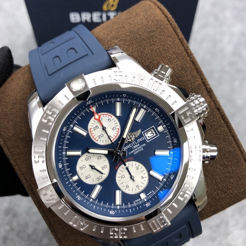 BREITLING Super Avenger 48MM Stainless Steel Blue Dial