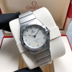 OMEGA Constellation Stainless Steel  28MM White Dial Quarz 131.10.28.60.55.001
