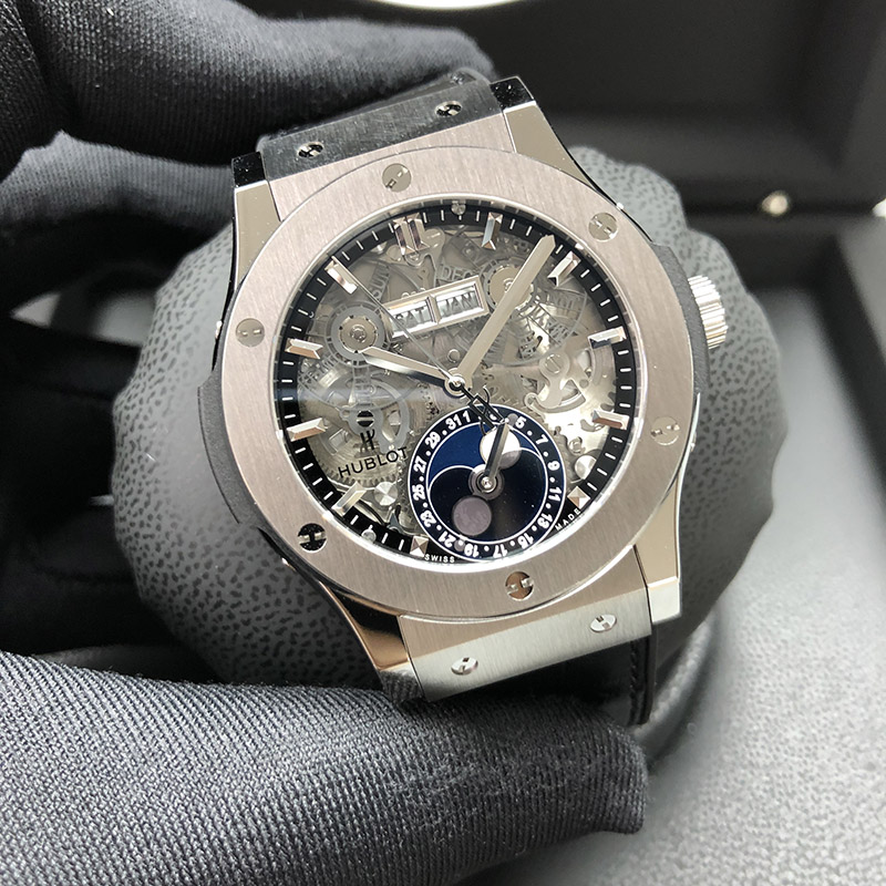 Hublot Classic Fusion Aerofusion Moonphase Titanium 42MM Sapphire Dial ...