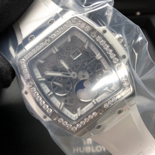 hublot spirit of big bang moonphase titanium white diamonds