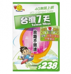 Taiwan 4G 7 Days Unlimited Internet SIM