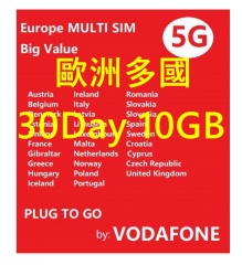 【可選擇eSIM/普通SIM】歐洲30 日4G/5G 10GB之後降速無限《沒有每日限制》無限上網卡數據卡Sim卡電話咭data