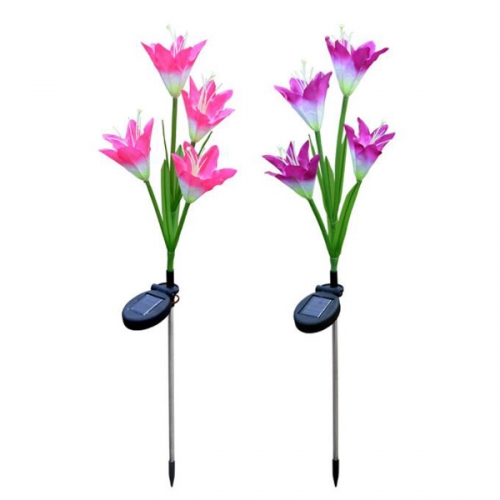 Solar Lily Flower Stick Light G091S