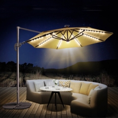 Solar ROMA Cantilever Umbrella U212-11.5R 11.5' (3.5m)