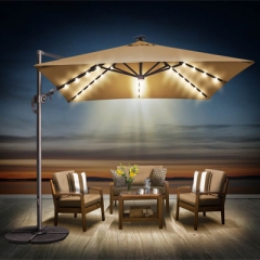 Paraguas con luz LED solar U212-10S 10' (3m)