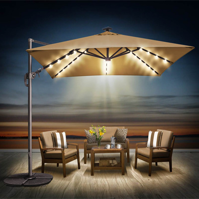 Solar LED Light Umbrella U212-10S 10' (3m)