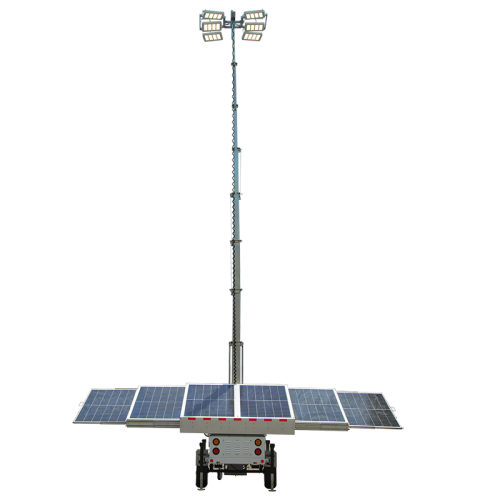 Solar Telescopic Light Tower Trailer