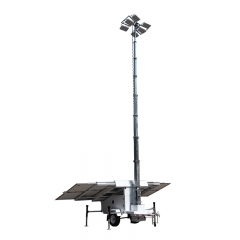 Solar Telescopic Light Tower Trailer