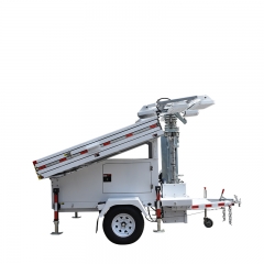 Solar Telescopic Light Tower Trailer