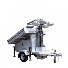 Solar Telescopic Light Tower Trailer