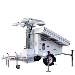 Solar Telescopic Light Tower Trailer