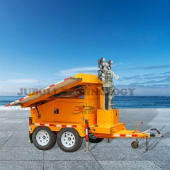 Solar Telescopic Light Tower Trailer