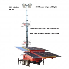 Trailer-mounted Solar Light Tower