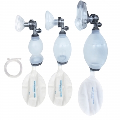 Solid Silicone Self-help Respiratory Cardiopulmonary Resuscitation Airbads Respirator W/ Oxygen Pipe Storage Bag